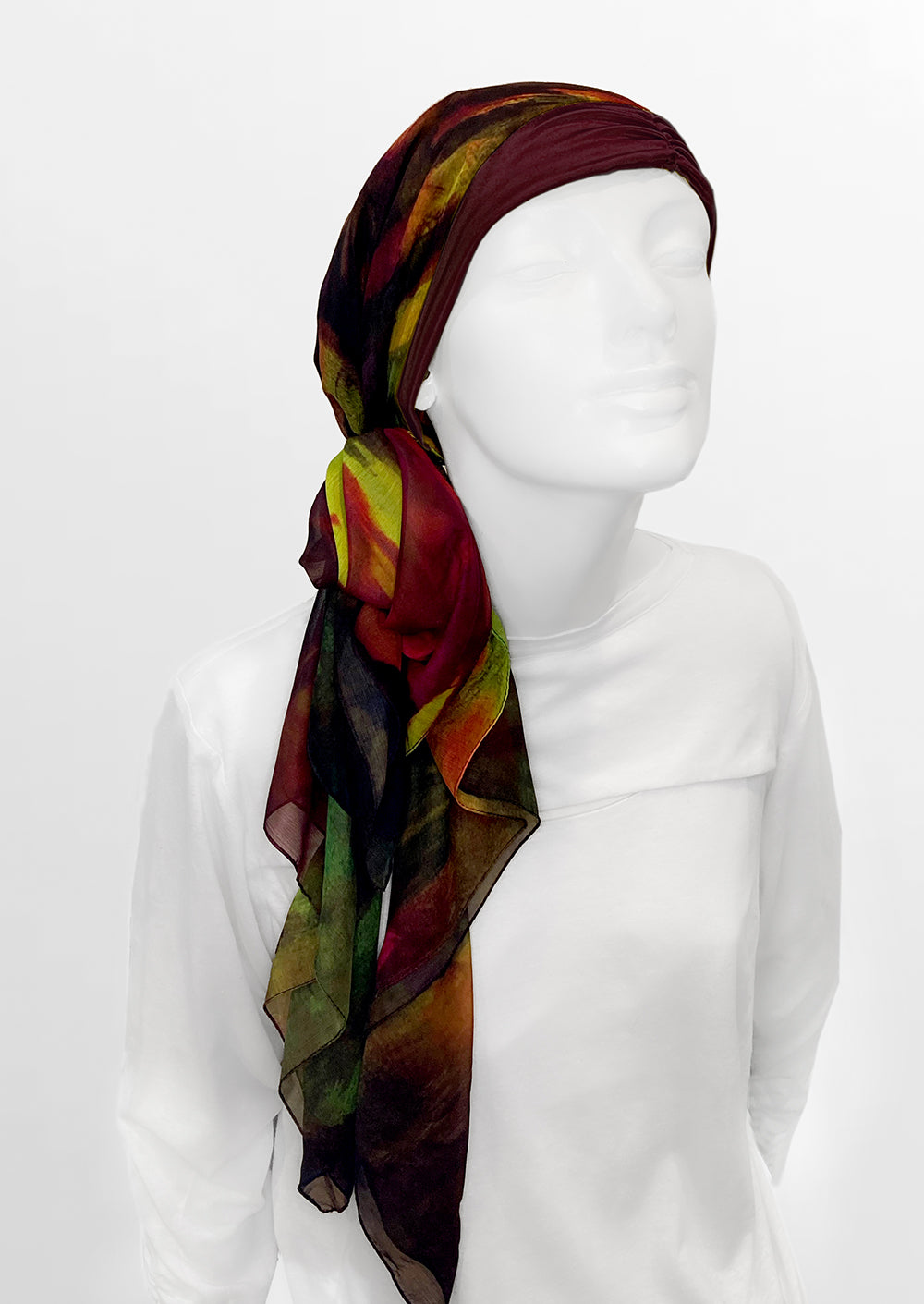 Fine Art Headscarf ~Wine